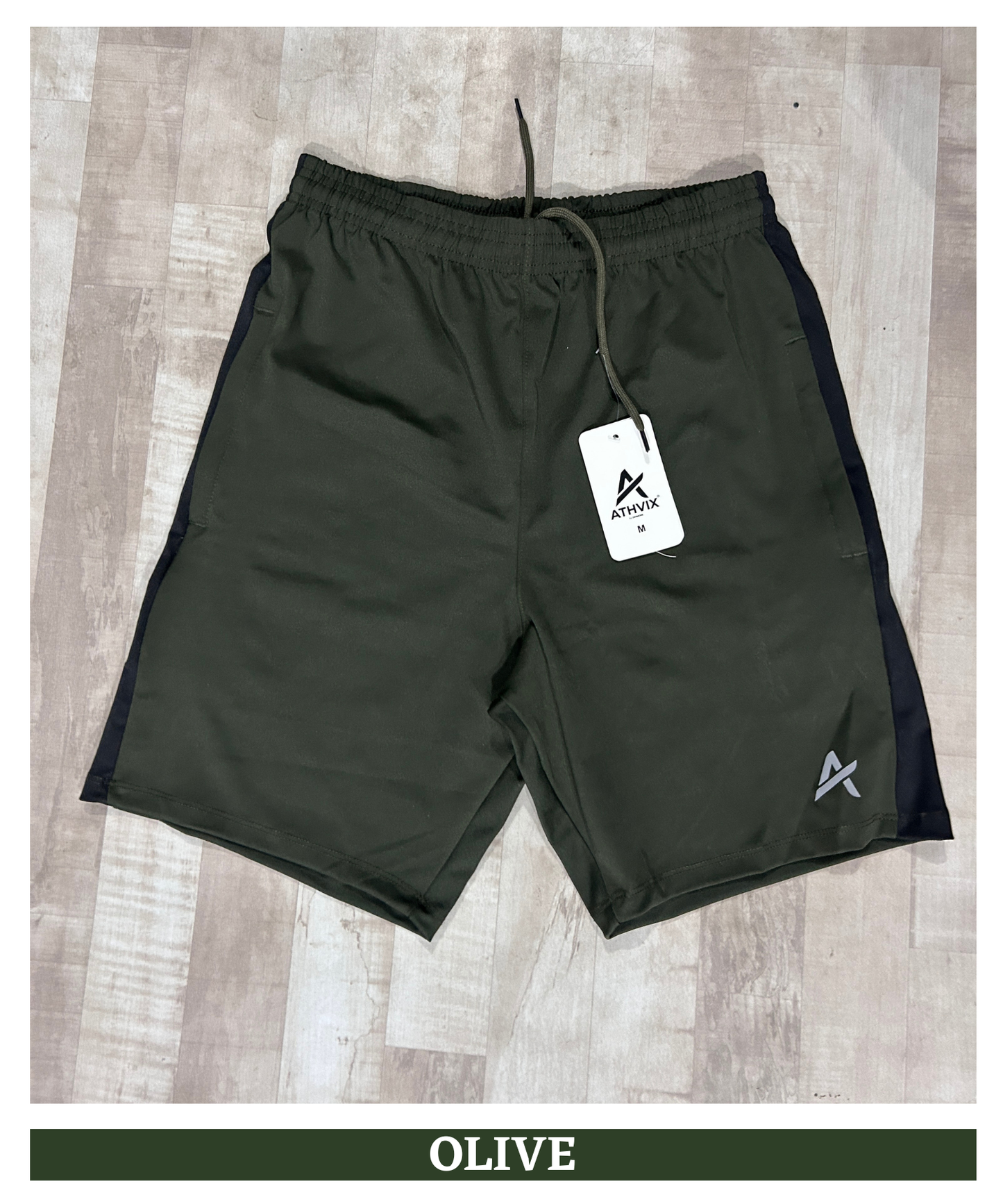 Men’s Premium 4-Way Lycra Shorts (250 GSM) with Side Contrast | Athvix Active Wear By Denmonk