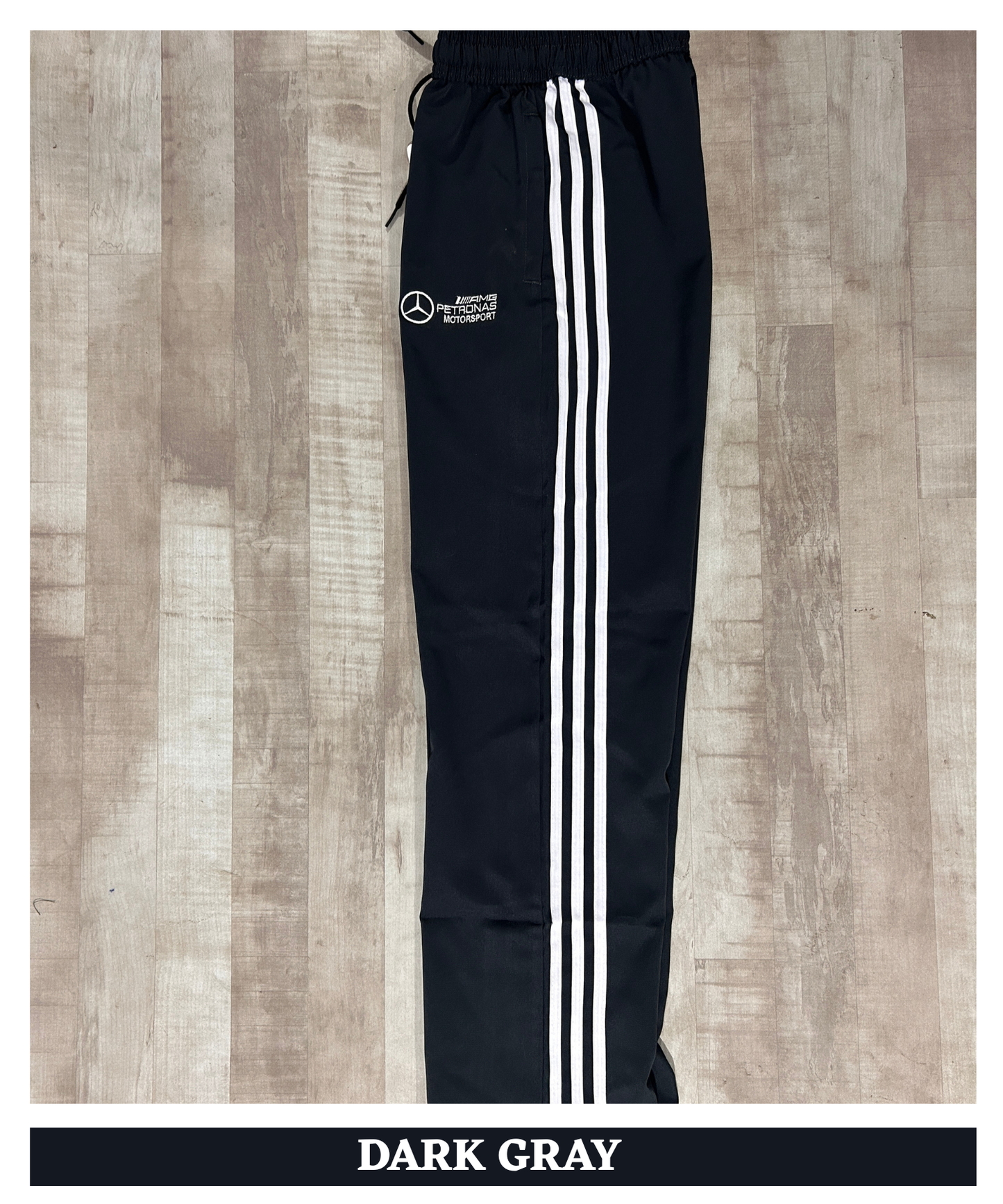 Imported NS Terry Lycra Trackpant (180–190 GSM) – Aqua Blue 3 Stripe Edition | Embroidery Logo