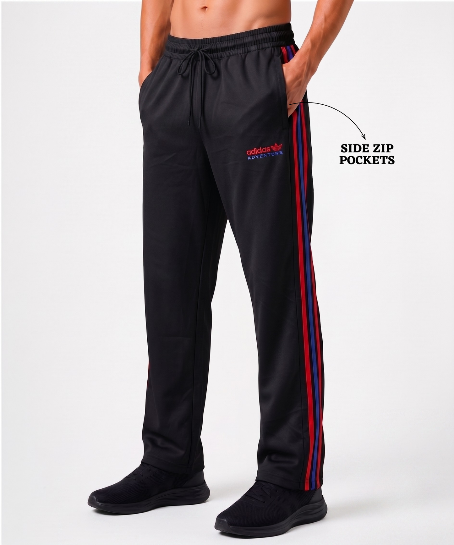 Imported NS Terry Lycra Lower (180–190 GSM) | Dual-Tone Side Stripe | Comfort Fit