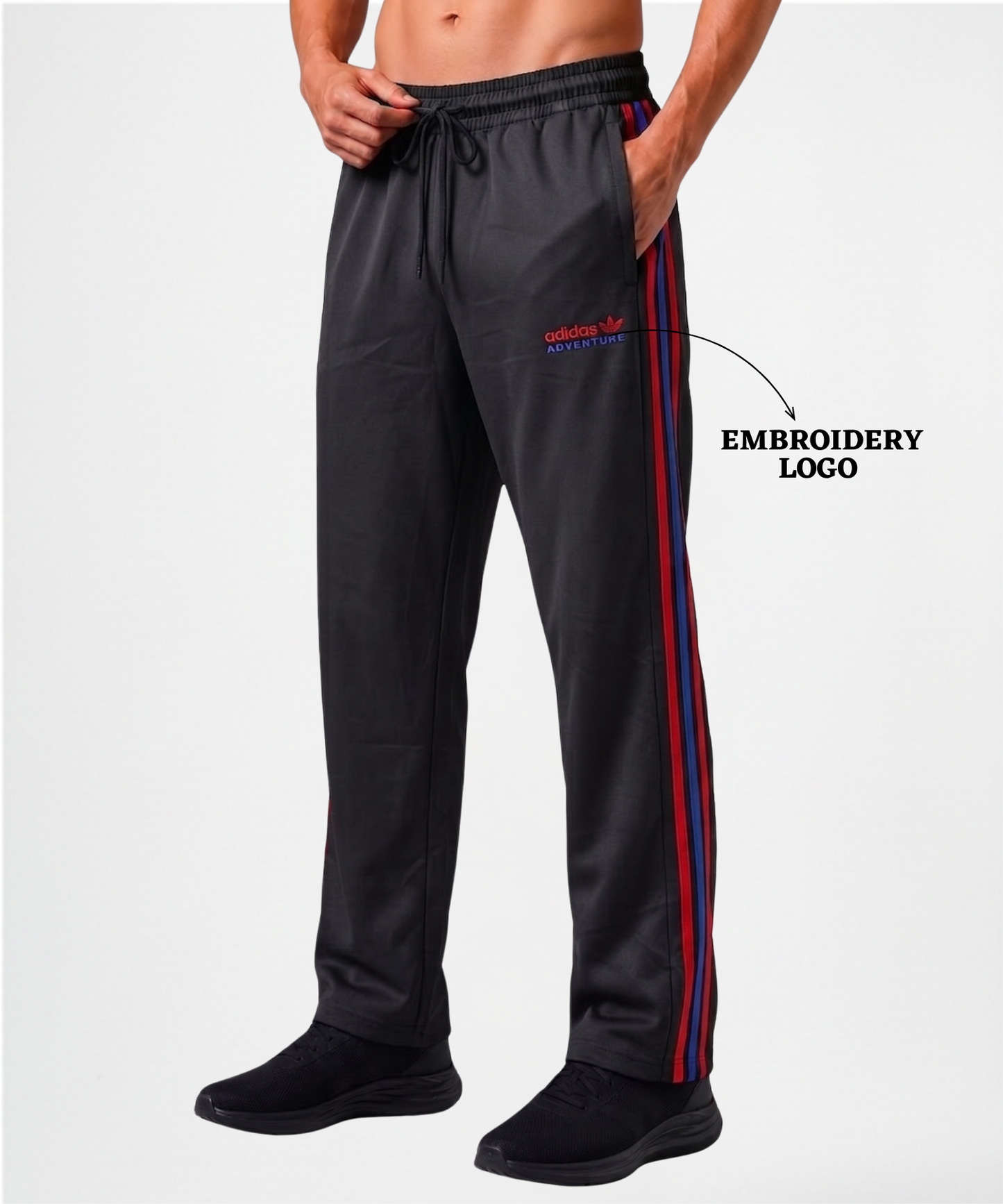 Imported NS Terry Lycra Lower (180–190 GSM) | Dual-Tone Side Stripe | Comfort Fit