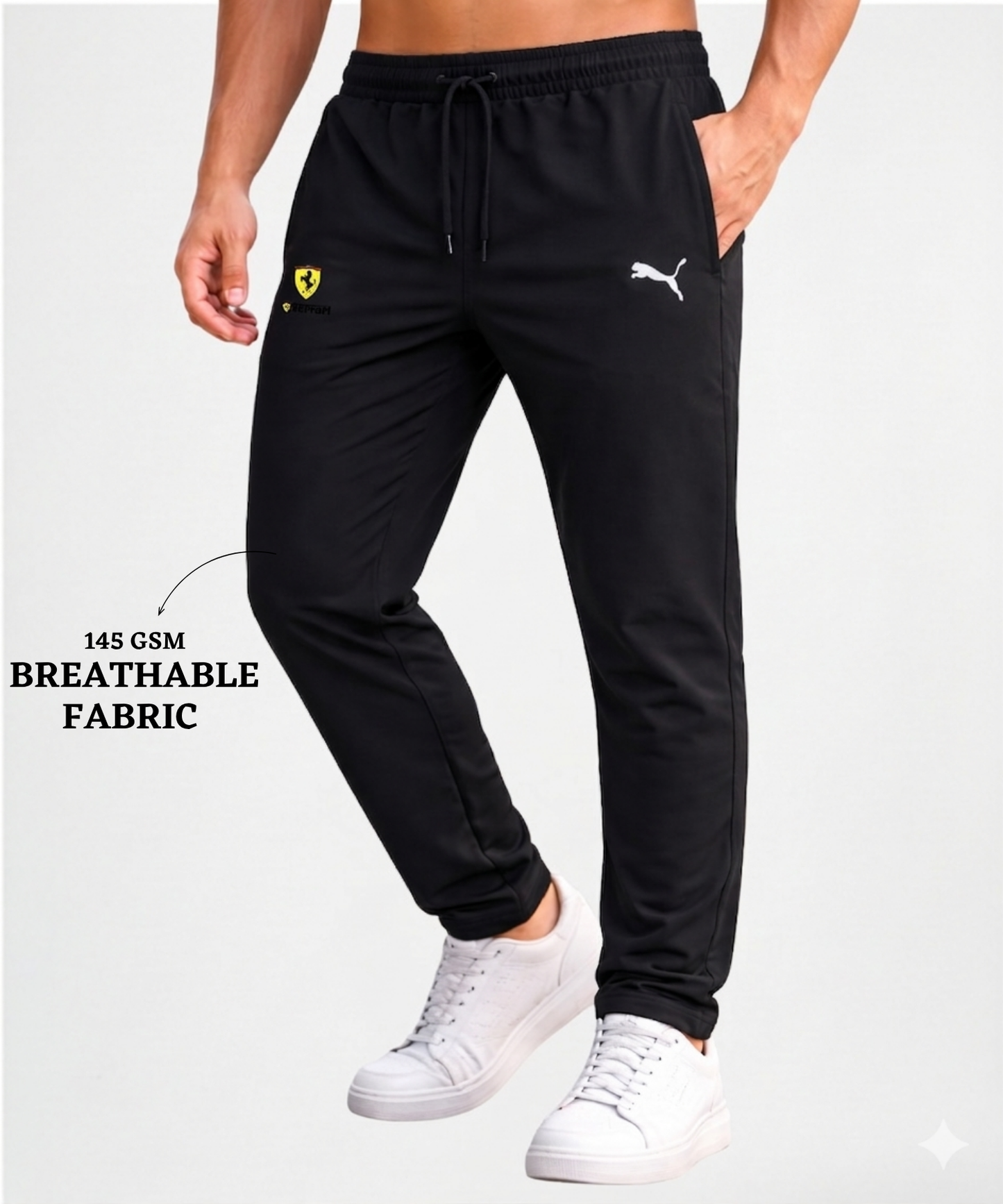 Imported Ns Parachute Lycra TrackPant (15% Lycra 145 GSM)