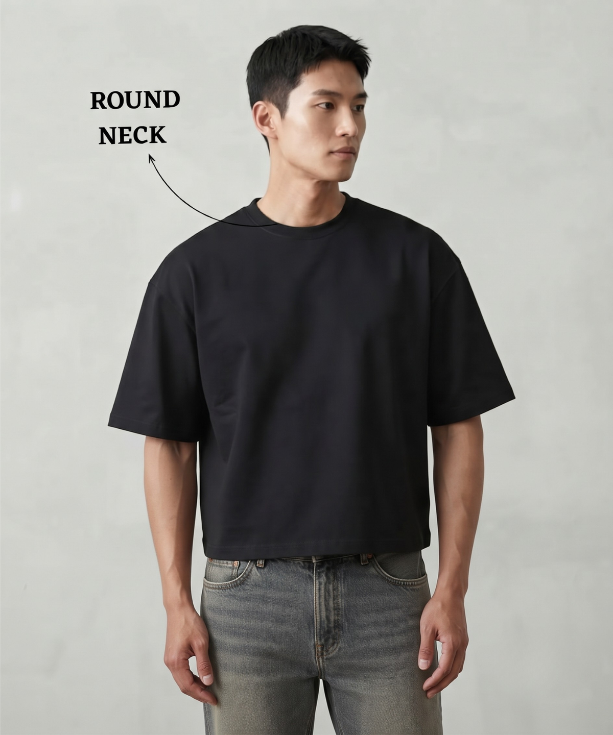 Denmonk Men’s Imported Cotton Feel Terry T-Shirt | 250 GSM | Oversized Boxy Fit