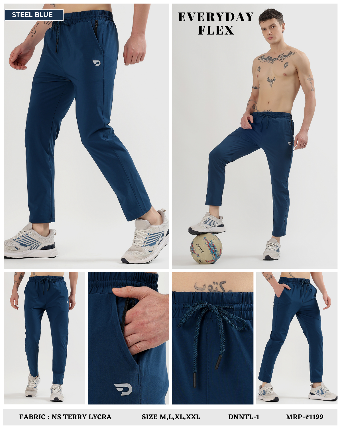 Power Play Trackpant -  Imported Ns Terry Lycra (GSM 180-190)