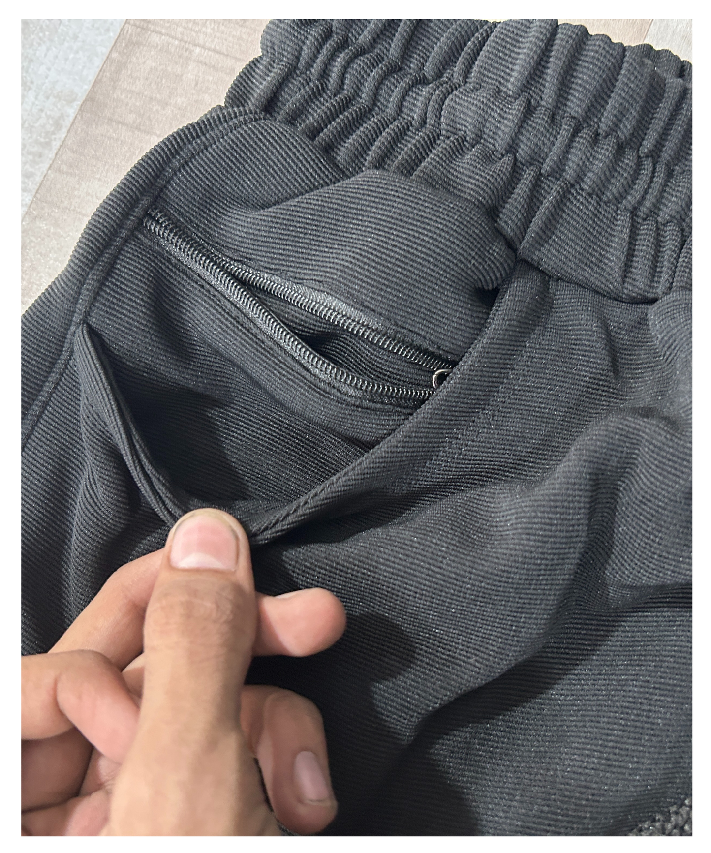 D-Pocket Plus Size Trackpant – Imported Dobby Lycra ( 280 GSM )