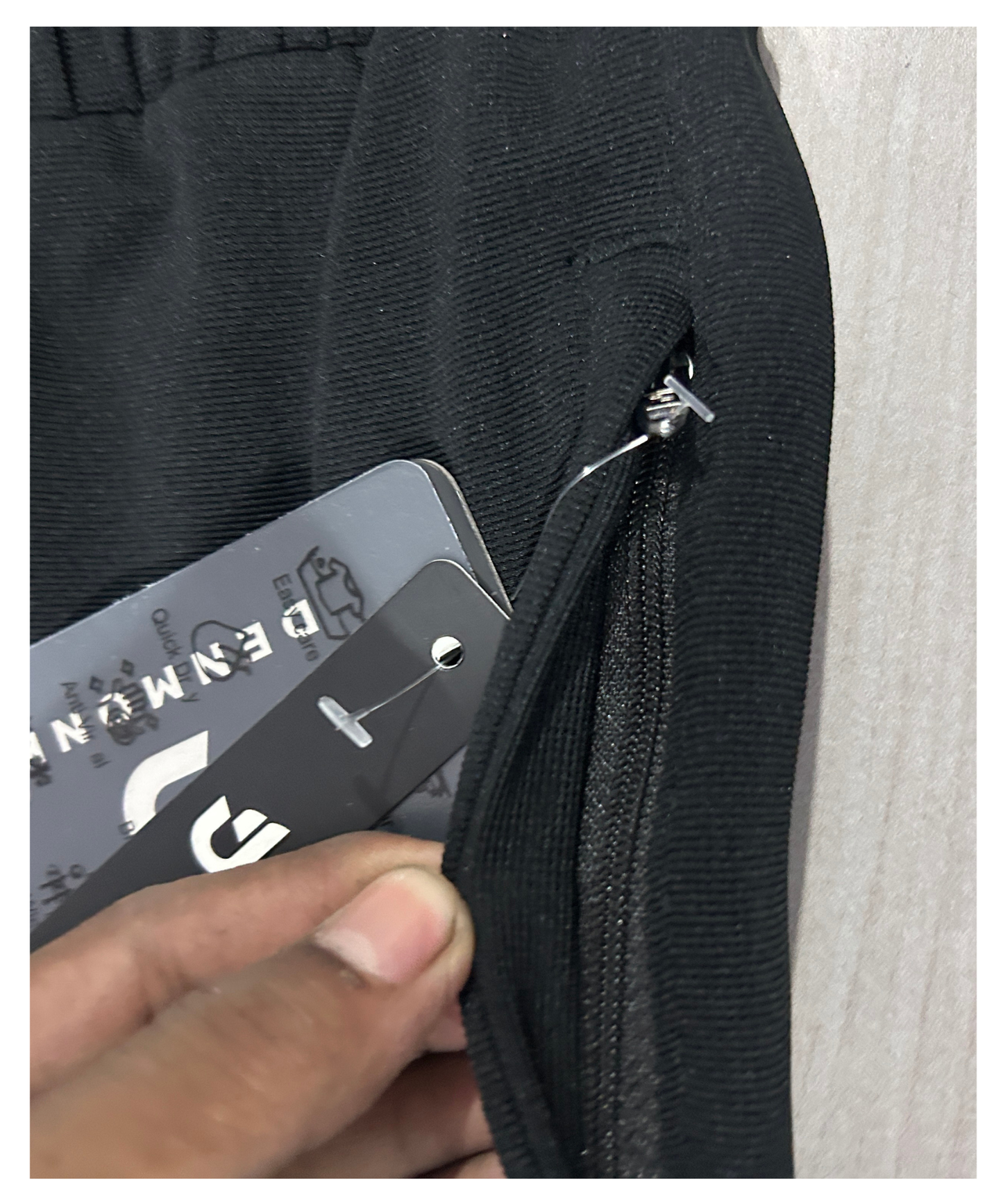 Men's Premium Imported Dobby Lycra Capri | 250 GSM | Both Side Zip Pockets | Regular Fit