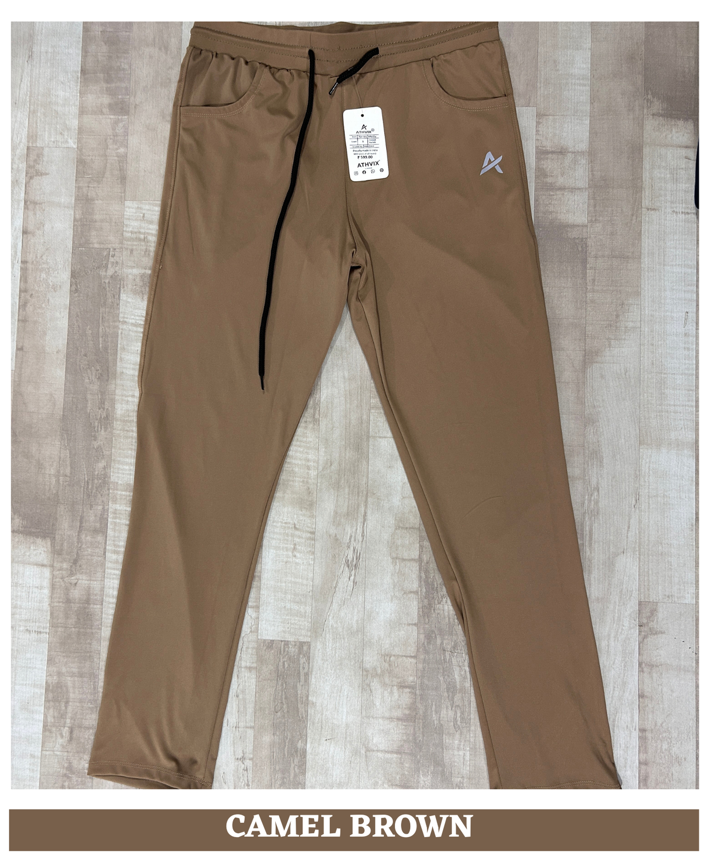 Imported 4-Way Lycra TrackPant – 240 GSM | D Pocket | Athvix Active Wear By Denmonk