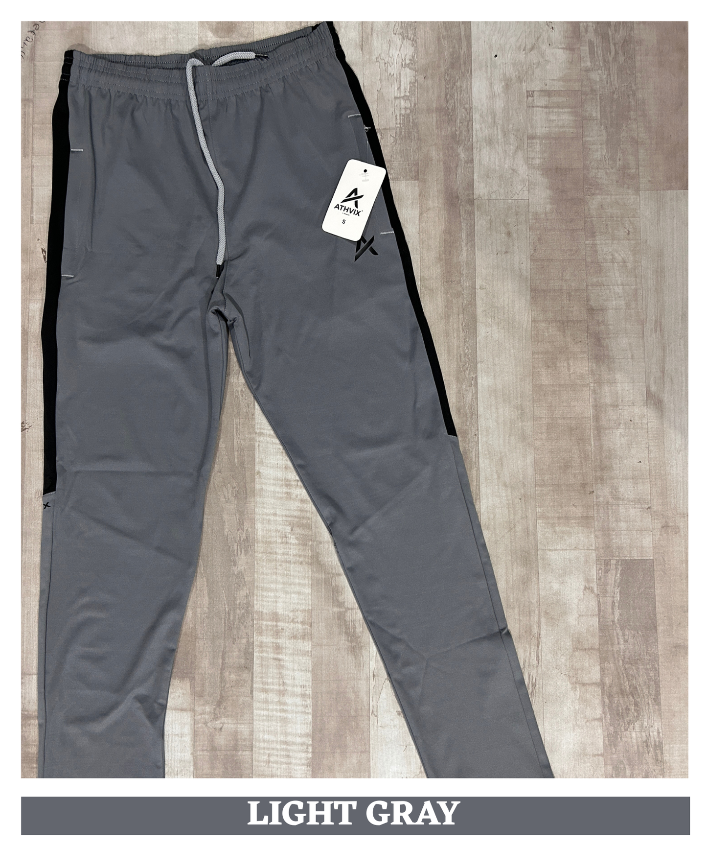 Athvix Activewear 4-Way Lycra Track Pants with Contrast Side Panel (240 GSM) – Stretch Fit & Premium Comfort