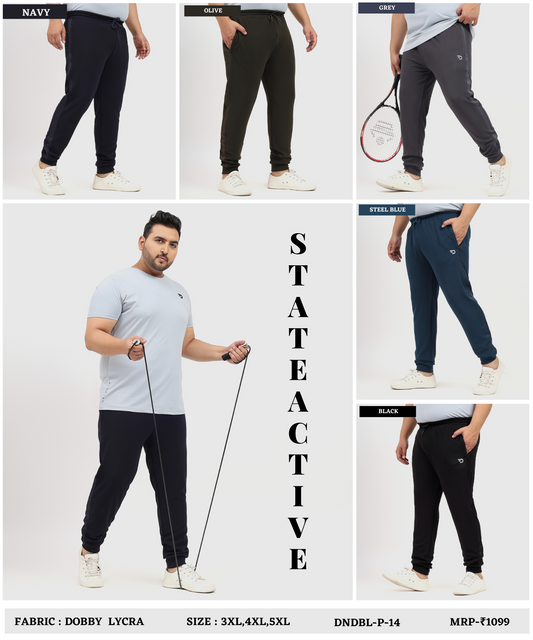 Maxflow Trackpant - Dobby Lycra Plus Size Lower (GSM 280)