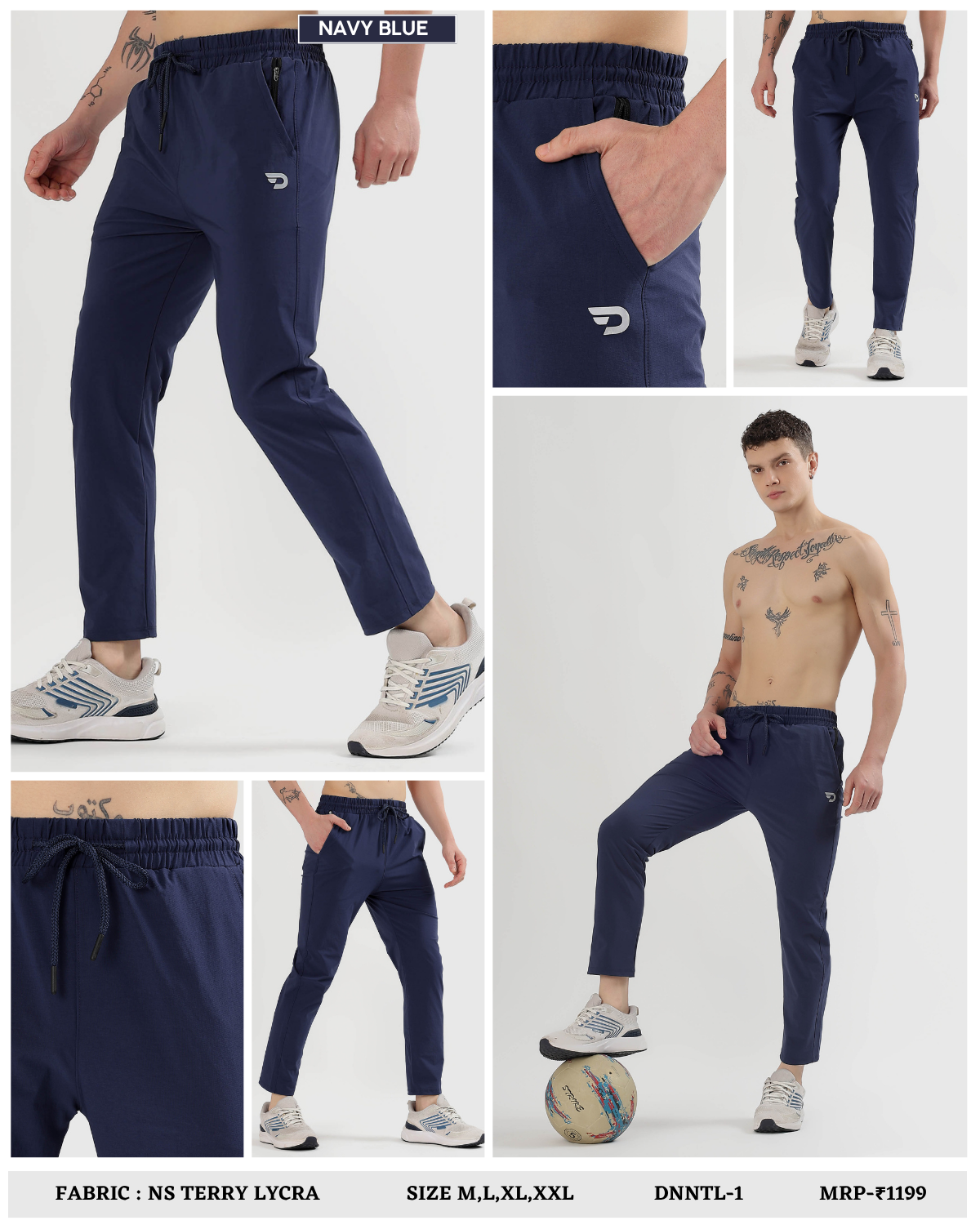 Power Play Trackpant -  Imported Ns Terry Lycra (GSM 180-190)