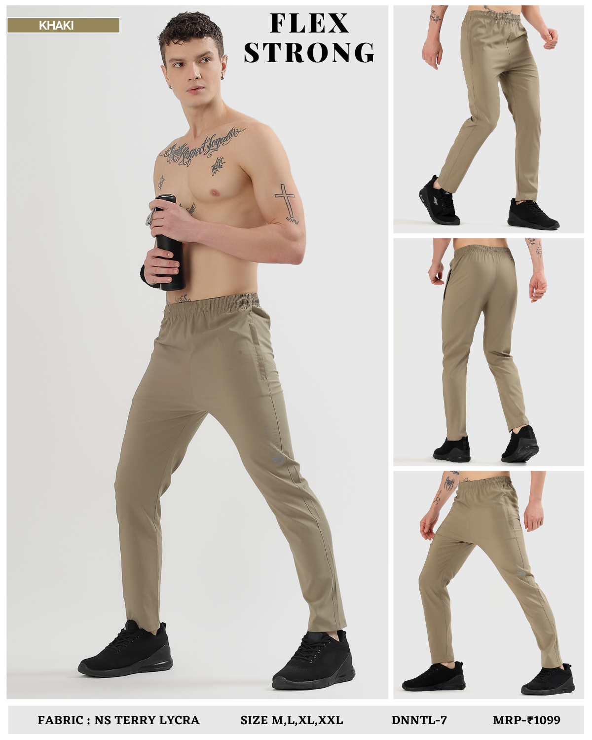 Slight Stretch Trackpant - Imported Ns Terry Lycra (GSM 180-190)