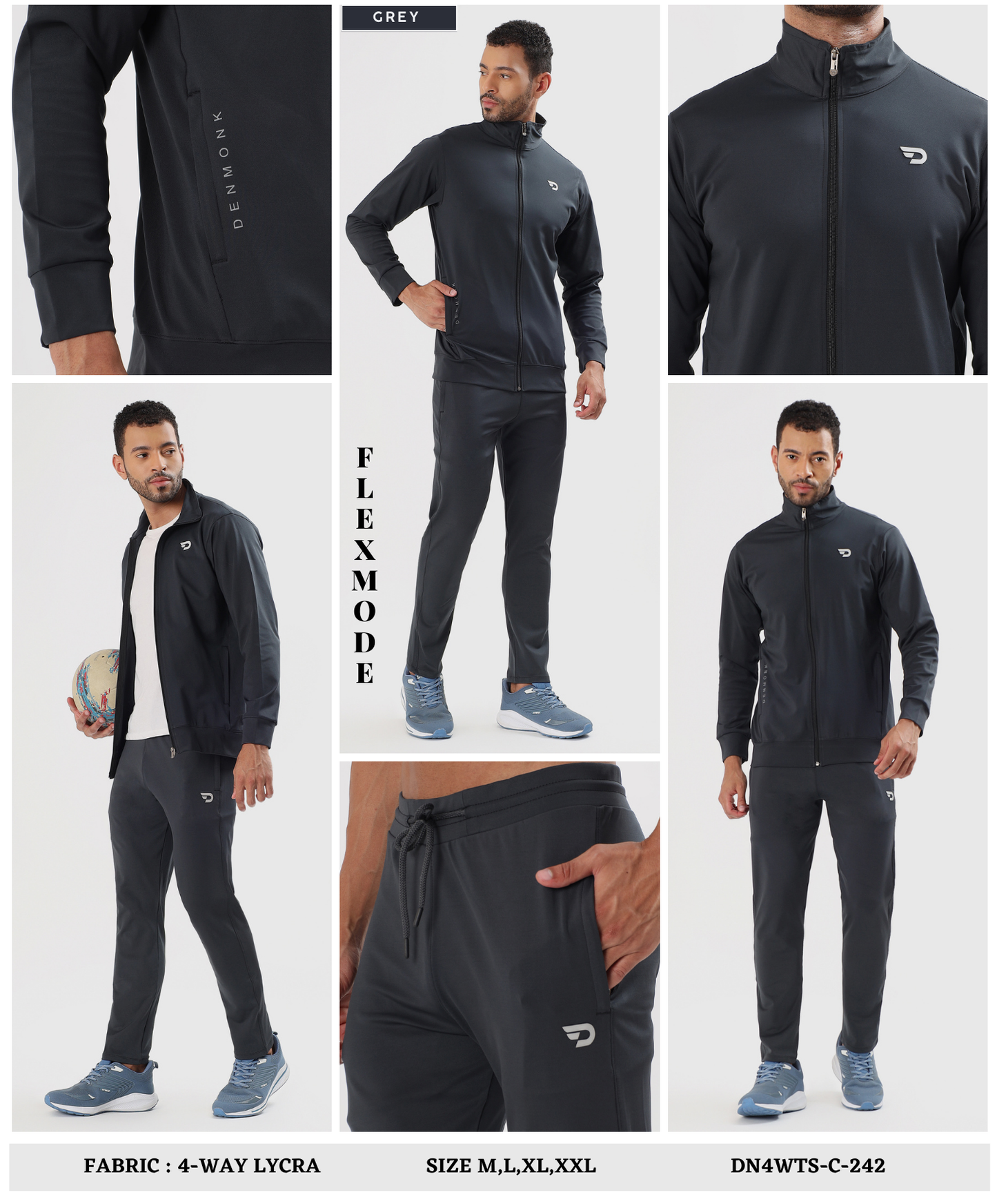 AeroFlex TrackSuit – Imported 4-Way Taiwan Lycra | GSM 290