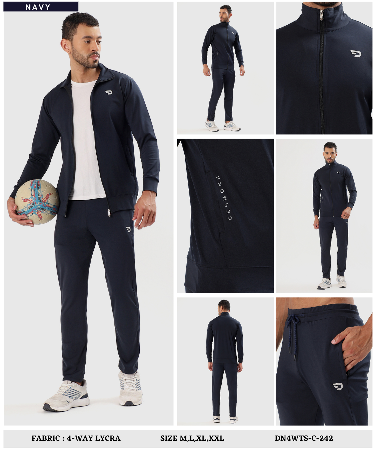 AeroFlex TrackSuit – Imported 4-Way Taiwan Lycra | GSM 290