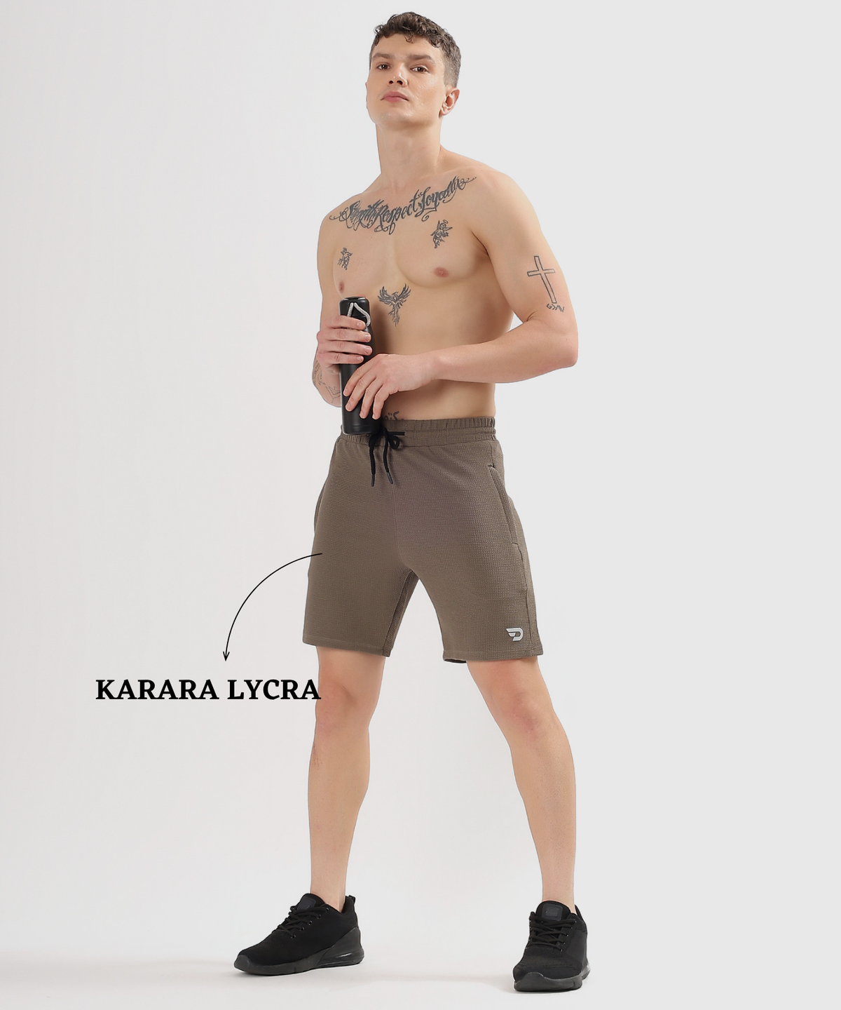 ActiveGrid Shorts - Imported Karara Lycra(GSM 250)|DOD