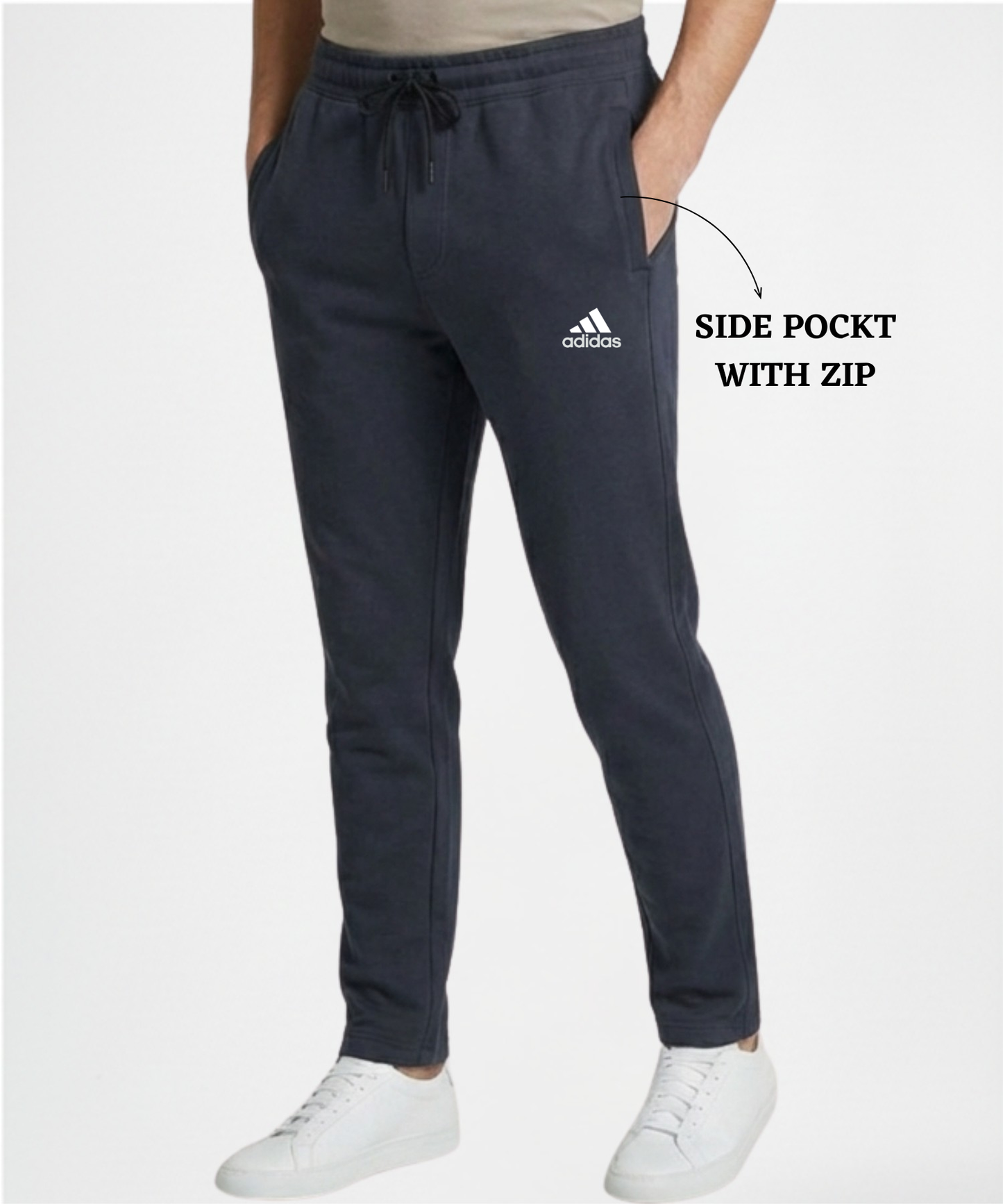 Premium Quality 100% Cotton Lycra Trackpant (GSM 265)