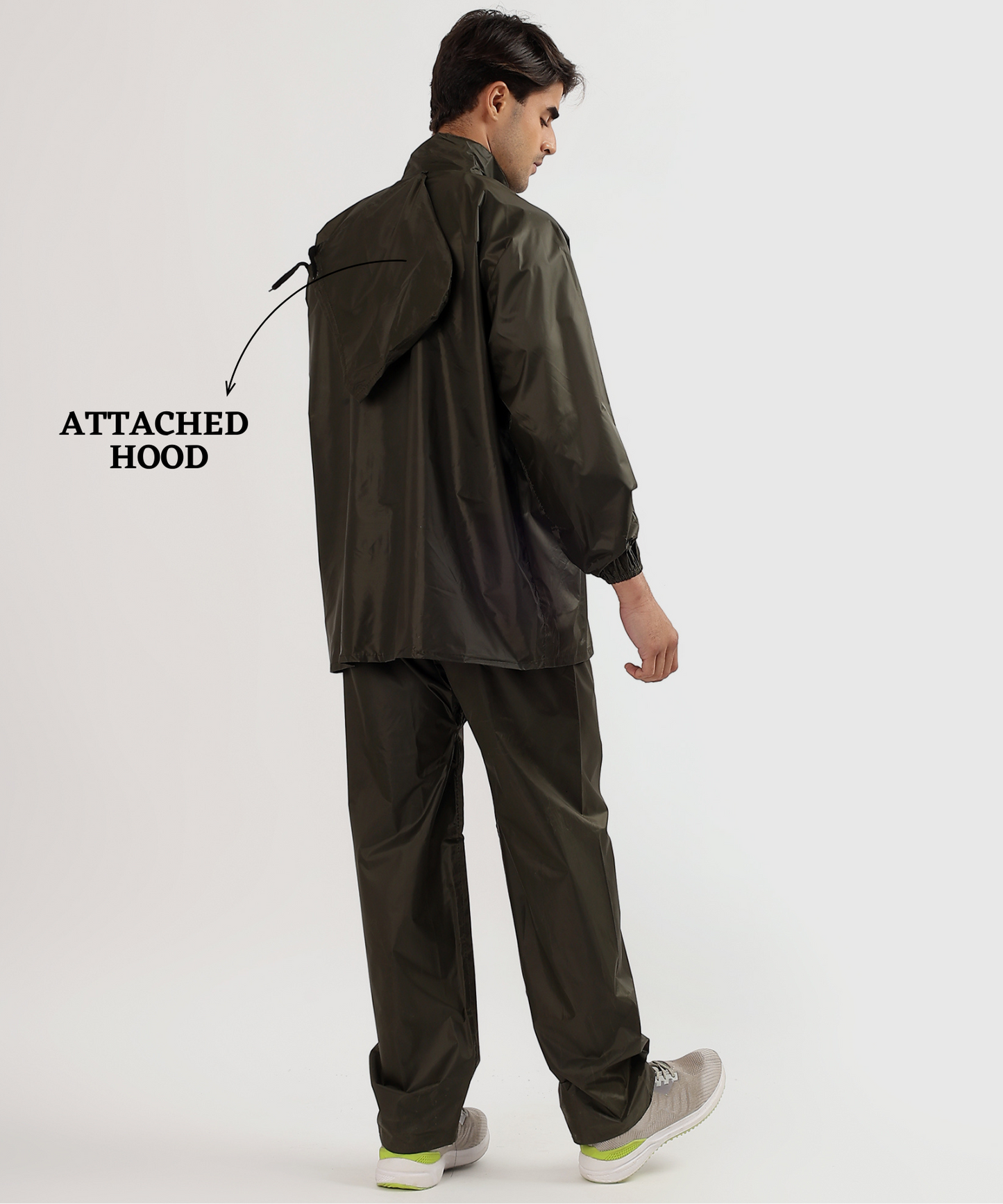 Men’s Semi-Rubber Rain Suit – Free Size