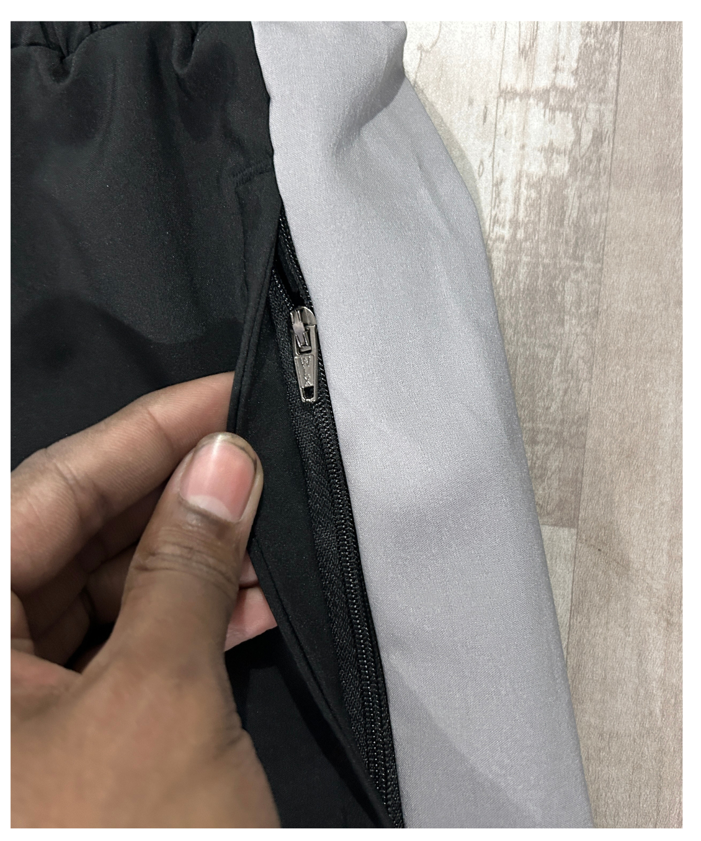 Imported Ns Parachute Lycra Lower (15% Lycra 145 GSM)| Color Block Design