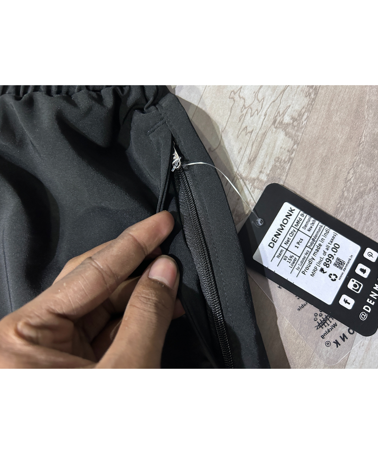 Imported NS Parachute Lycra TrackPant/ Lower (15% Lycra 145 GSM) Ankle Zipped