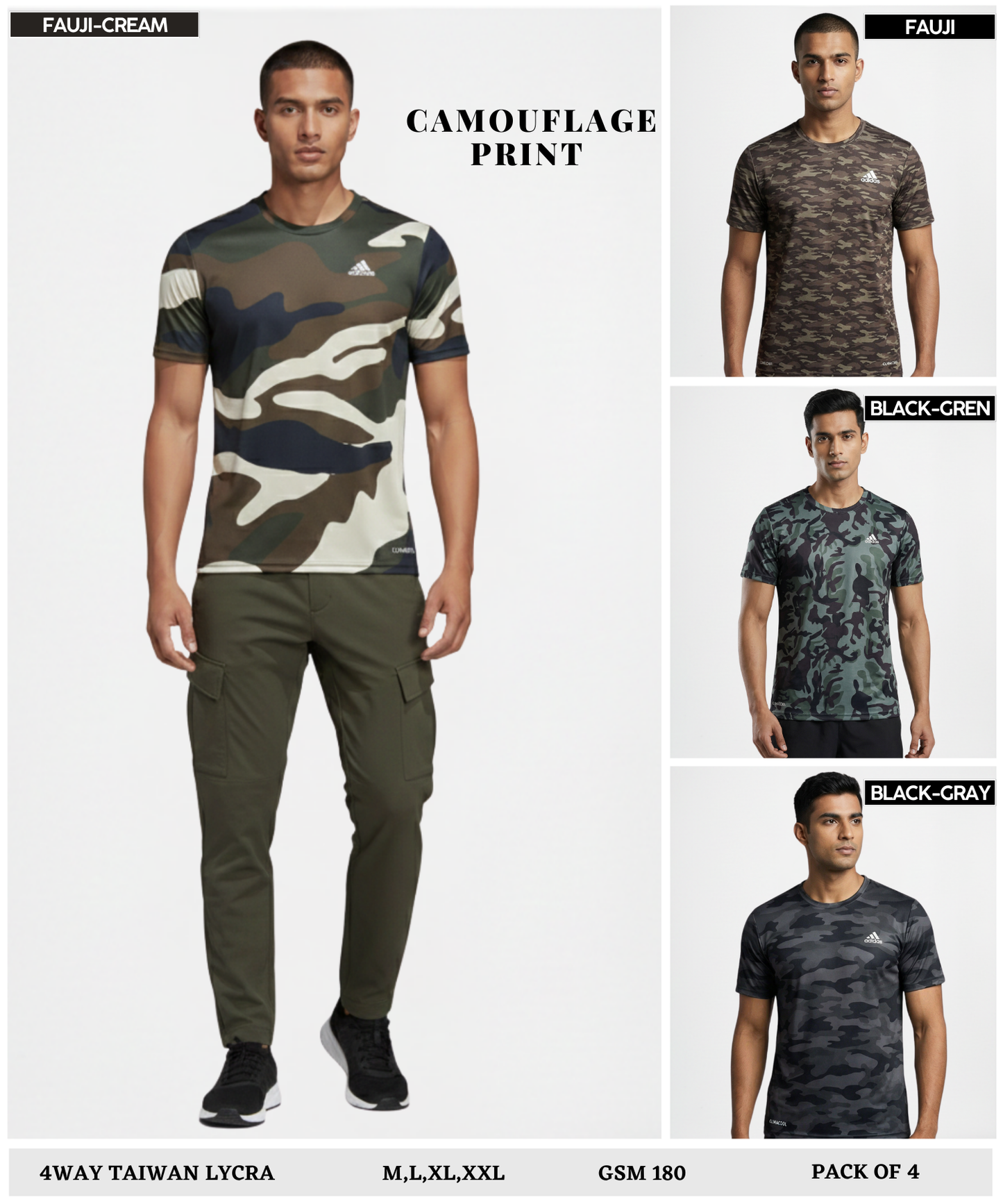 4way Taiwan Lycra T-Shirts