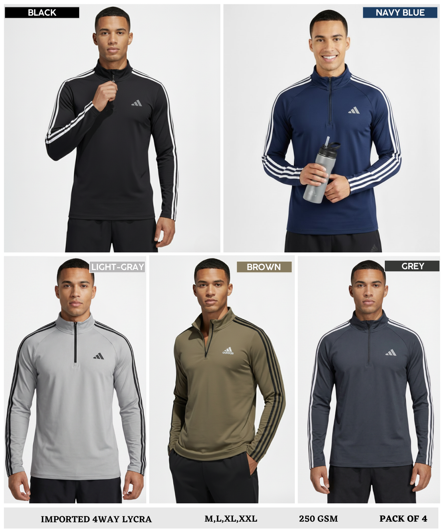 Imported 4way Lycra T-Shirts (GSM 250)