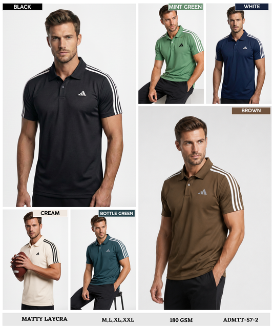 Imported Matty Lycra T-Shirts (GSM 180)