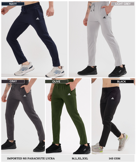 Imported Ns Parachute Lycra Trackpant (15% Lycra 145 GSM)