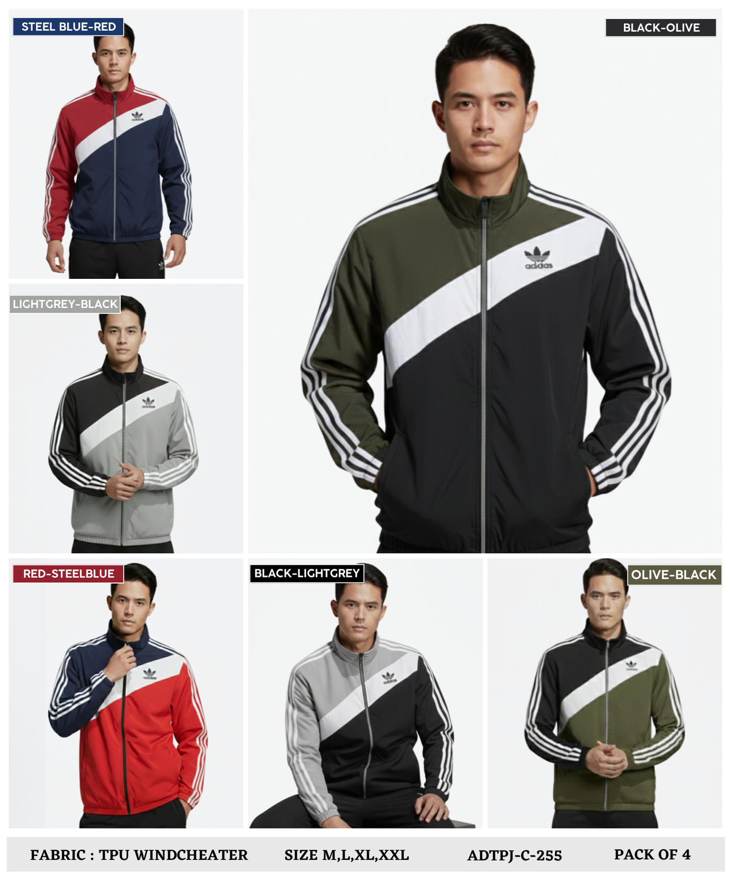 Imported Premium Quality TPU Windcheater ( Gsm 350 , Rice-knit fabric inside )