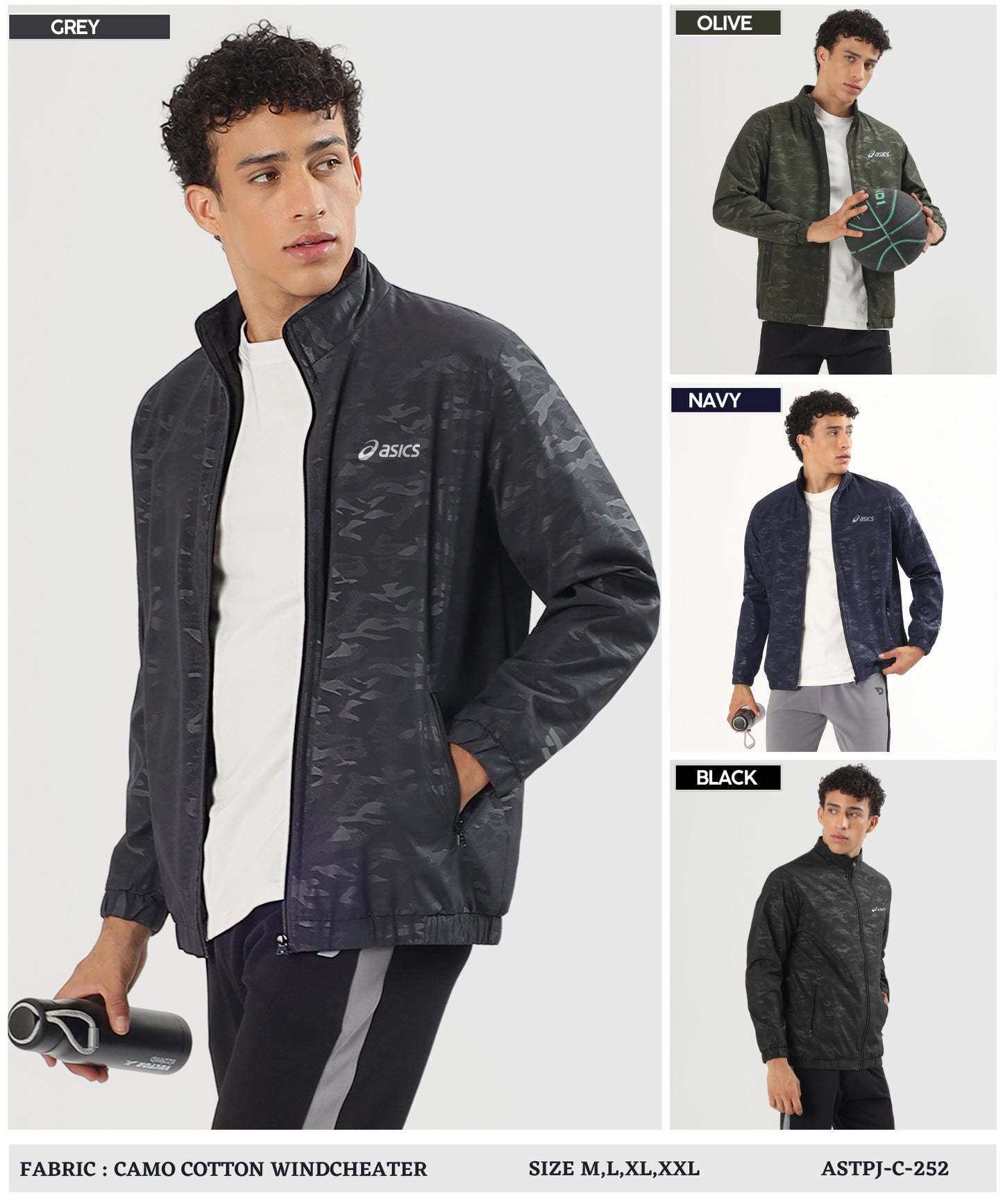 Premium Quality Camo Cotton Windcheater (GSM 350)