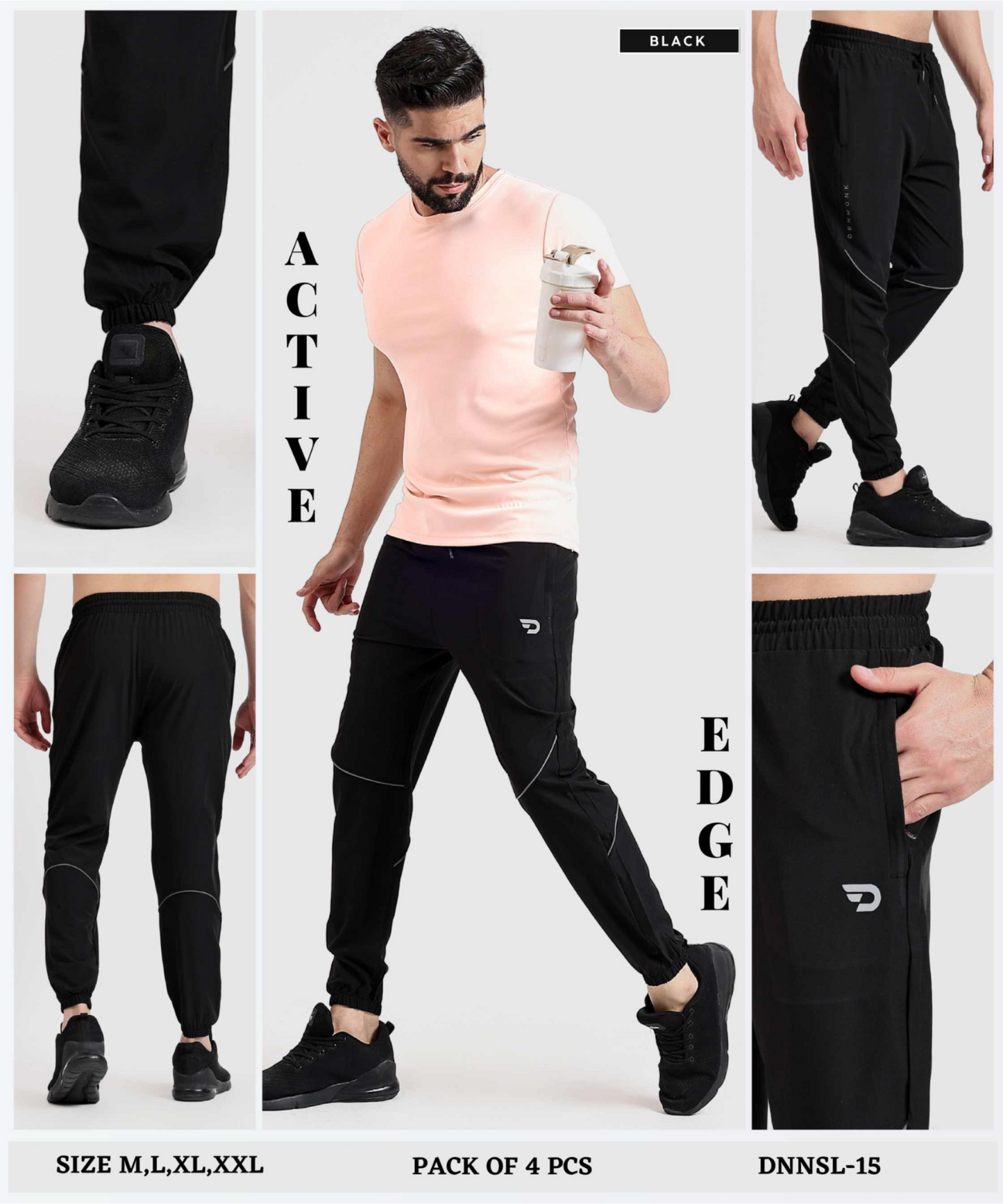 Everyday Stretch Track Pants - Imported Ns Parachute Lycra Lower (15% Lycra 145 GSM)