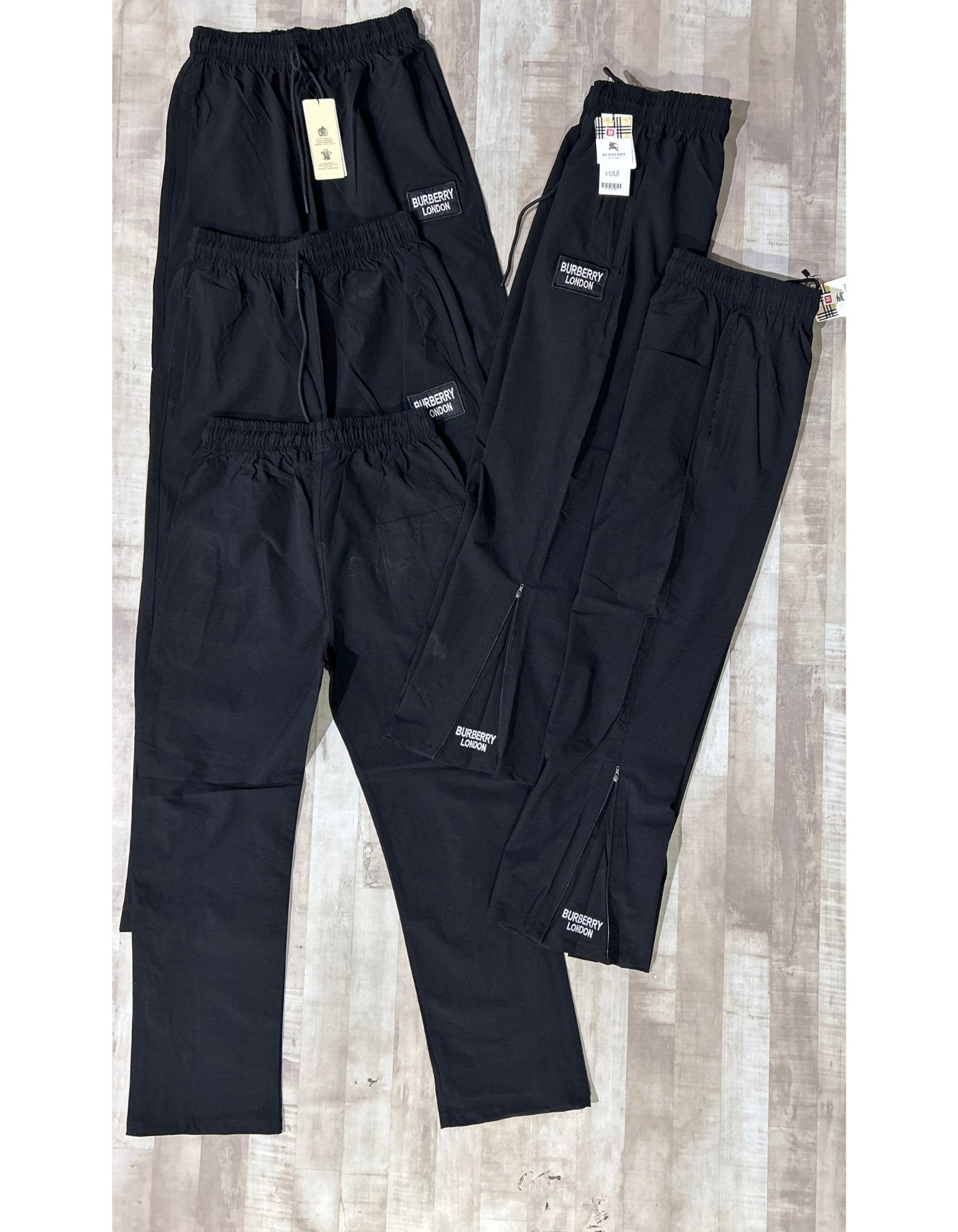 Imported Black Series Nylon Terry Lycra | Straight Fit + Boot Cut | Ankle Zipper | Side Pocket Closure |  Lower / Trackpant - B2BZONE