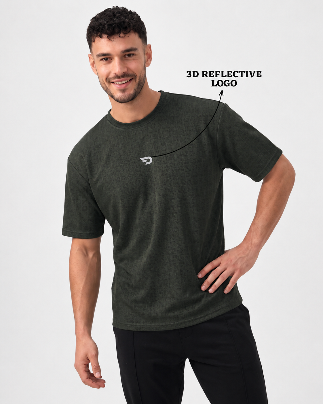 Imported Jacquard Lycra T-Shirts | 180 GSM | Oversized Fit