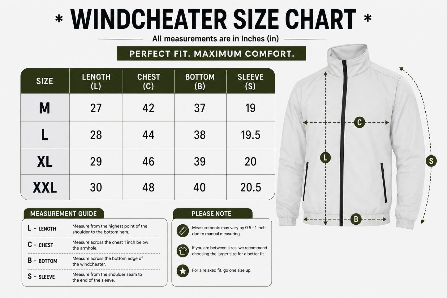 Imported Premium Feather Touch Windcheater Jackets With Inner Linning Fabric | 350 gsm | Regular Fit
