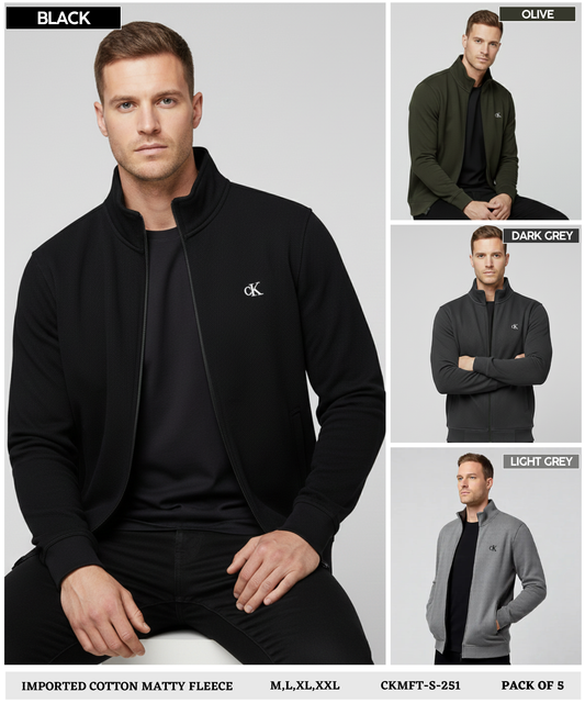 Imported Cotton Matty FleeceLycra Jacket (GSM 350)