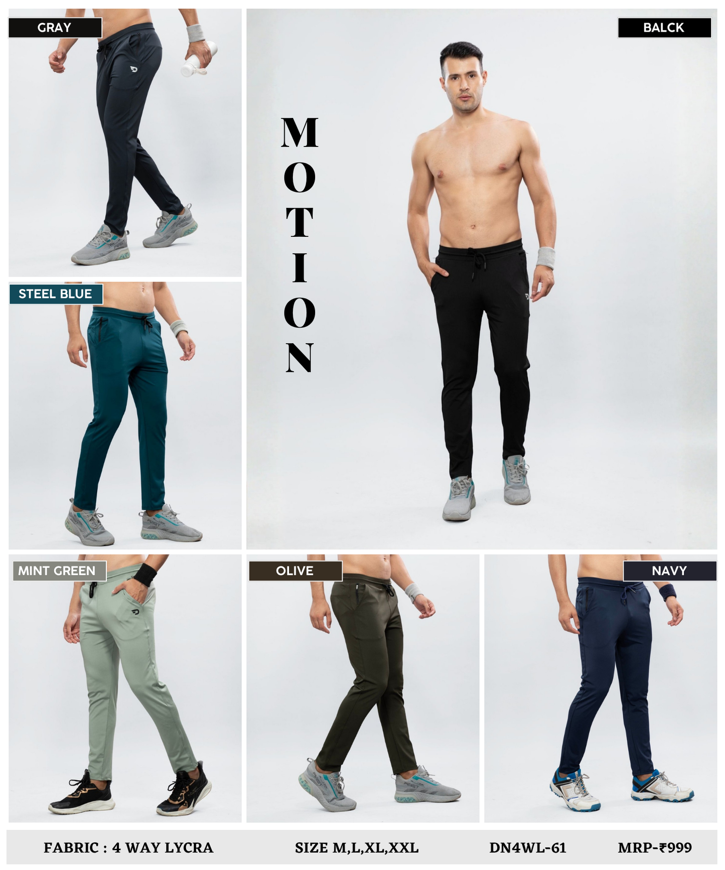 Cross Pocket Utility Trackpant – Imported 4Way Taiwan Lycra ( 280 GSM )