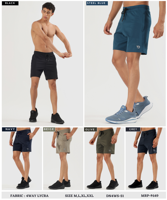 Performance Shorts - Imported 4way Taiwan Lycra (GSM 260)