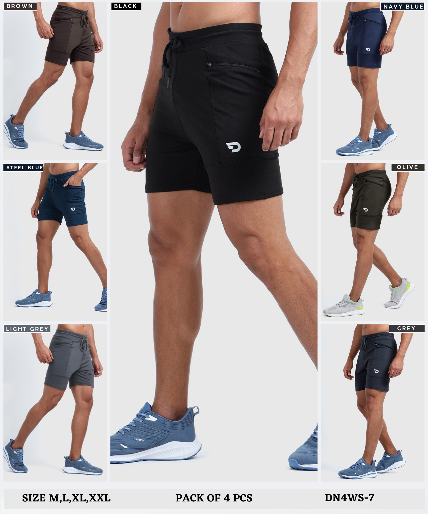 4way Taiwan Lycra HalfPant - B2BZONE