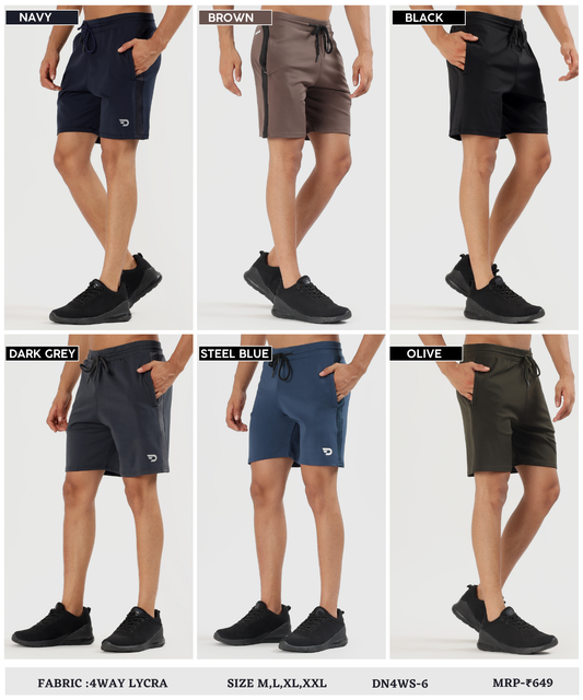 Stretch Shorts - Imported 4way Taiwan Lycra (GSM 260)
