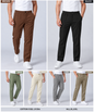 Denmonk Men's Imported Cotton Feel Lycra Casual Pant Styke With Button Closure | Comfort Fit
