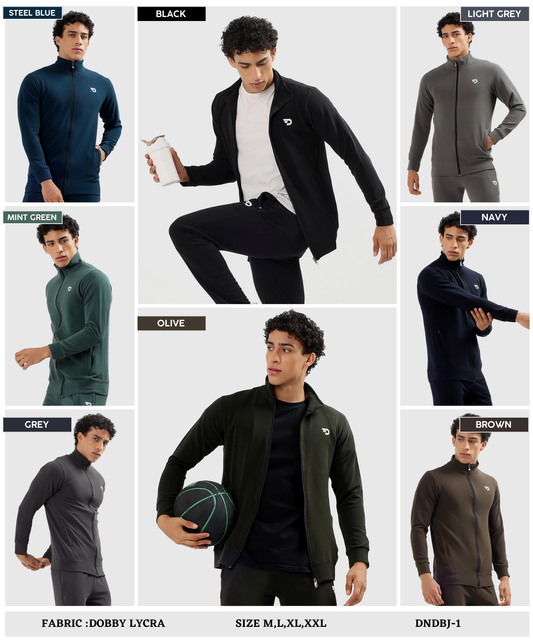 Performance Zip-Up Jacket - Imported Dobby Lycra (GSM 290)