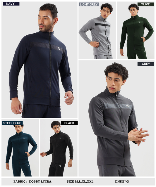 Men’s Dobby Lycra Slim Fit Jacket (GSM 290)