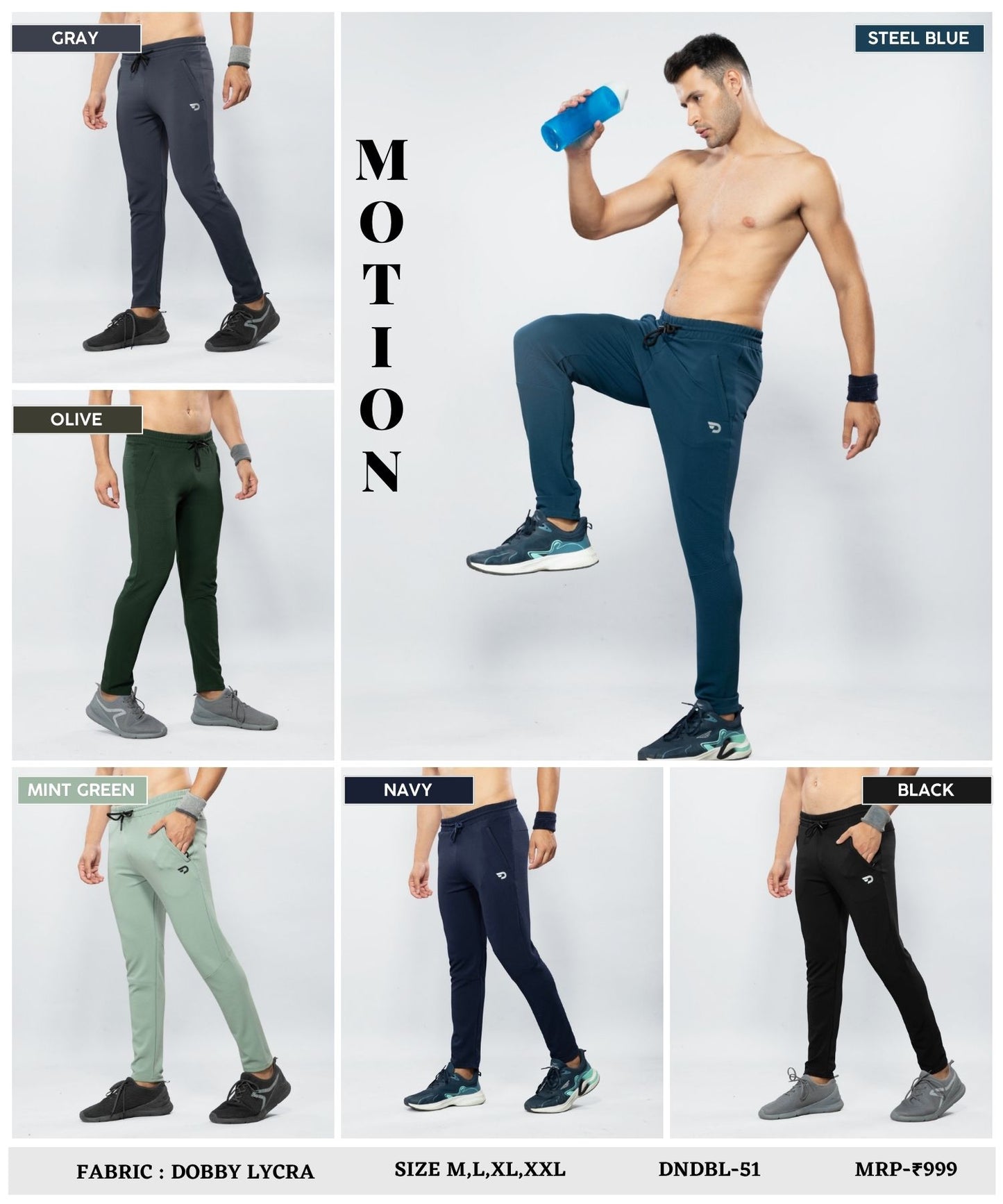 CoreFlex Trackpant – Imported Dobby Lycra (280 GSM)