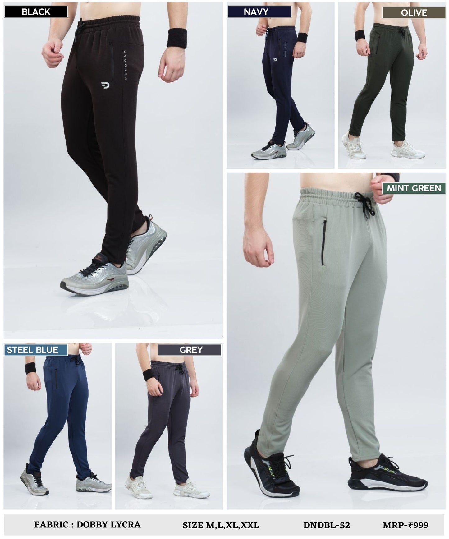 CoreFlex – Imported Dobby Lycra Lower ( 280 GSM)| Ankle Fit
