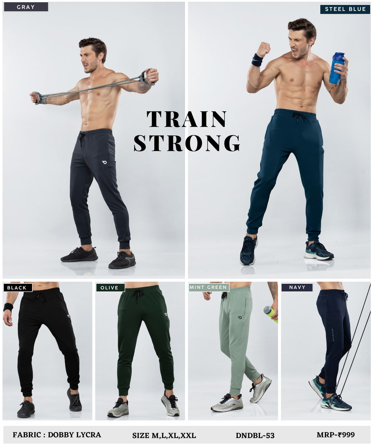 Ribbed Trackpant - Imported Dobby Lycra  Trackpant | GSM 280 | Slim Fit