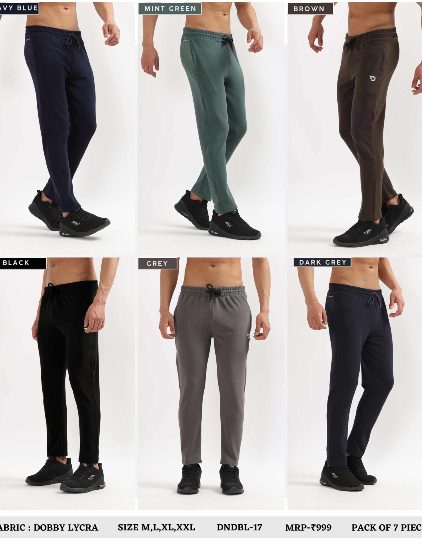 Essential Zip Trackpant – Imported Dobby Lycra (280 GSM)