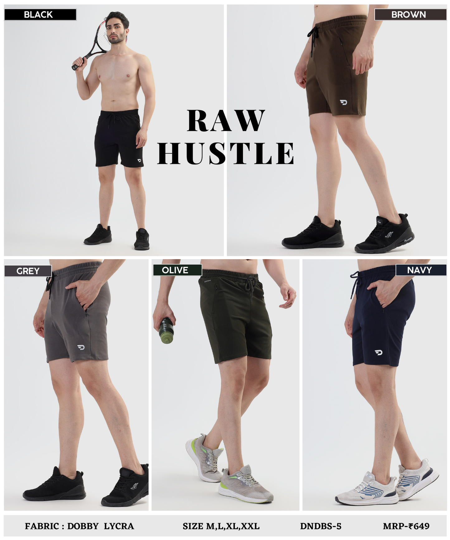 Sport Fit shorts - Imported Dobby Lycra (GSM 260)