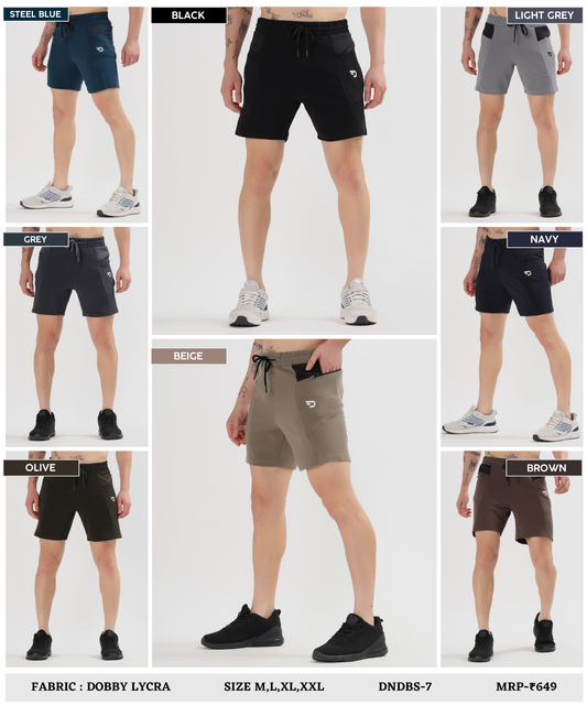 bugdot Shorts - Imported Dobby Lycra (GSM 250)