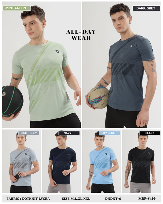 Dailywear T-Shirts  -  Imported Dotknit Lycra (GSM 180)