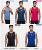 Imported Reebok Knit  Lycra Sports Sando for Men | 180 GSM Breathable Stretch Fabric | Contrast Piping Running & Gym Vest