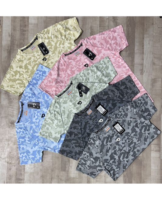 Jacquard Lycra T-shirt