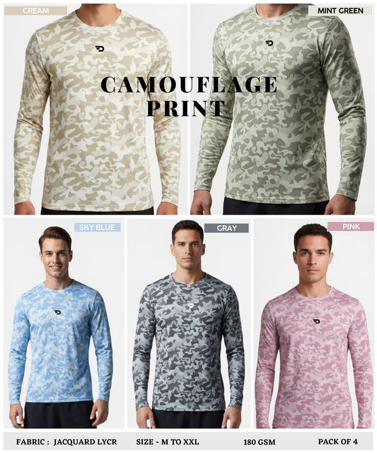 Jacquard Lycra T-Shirts