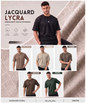 Imported Jacquard Lycra T-Shirts | 180 GSM | Oversized Fit